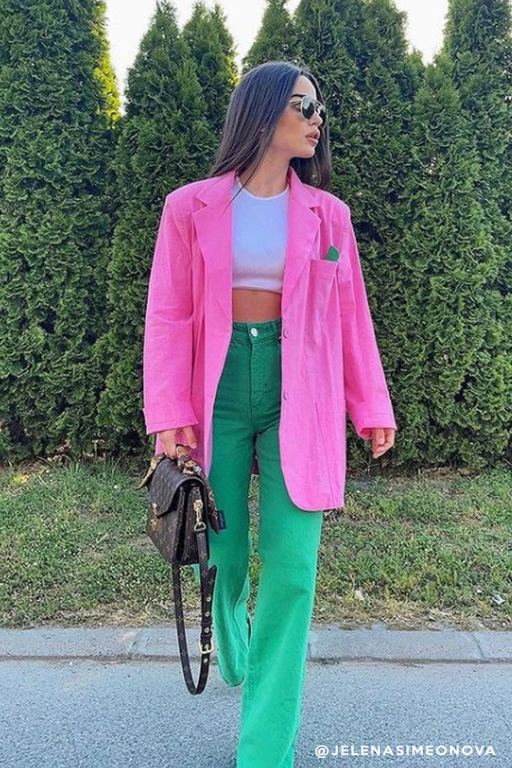 STORETS Influencer Brianna Oversized Handkerchief Blazer