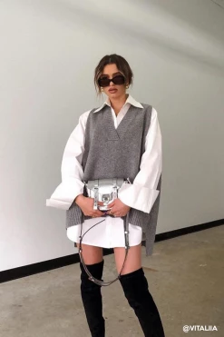 Vitaliia Knitwear Lyla Oversized Knit Vest