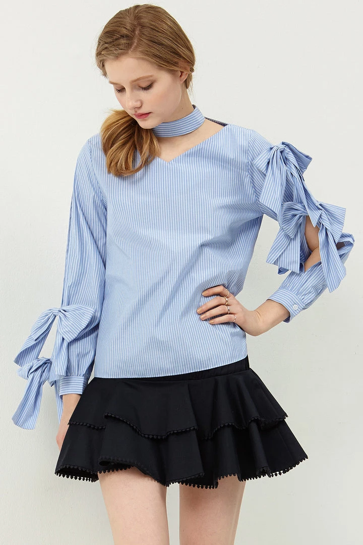 STORETS SALE Ivy Chocker-neck Blouse CLOTHING