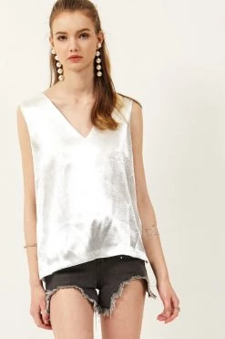 STORETS CLOTHING Lyn Back Belted Top