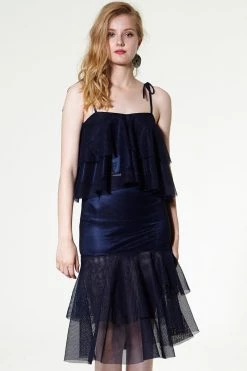 STORETS SALE Olivia Flowy Mesh Two-piece Set