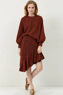 STORETS SALE Joan Skewed Bling Skirt CLOTHING