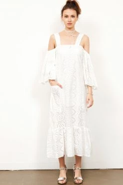 STORETS CLOTHING Jackie Eyelet Maxi Dress