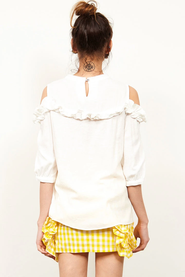 STORETS SALE Doa Ruffle Blouse CLOTHING
