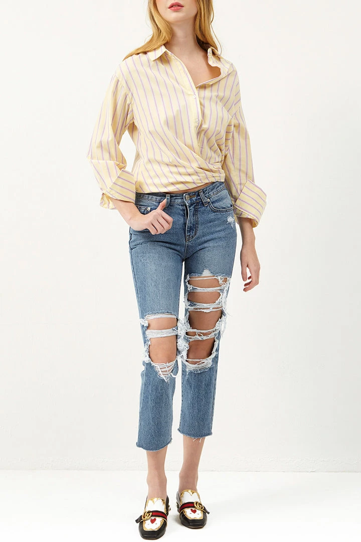 STORETS CLOTHING Winora Cut Out Jeans
