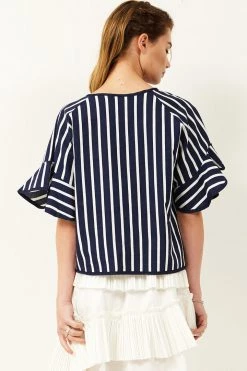 STORETS SALE Fay Ribbon Stripe Top