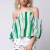 STORETS SALE Stella Stripe Off-the-Shoulder Top