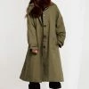 STORETS CLOTHING Lillian Padded Coat With Fur Scarf